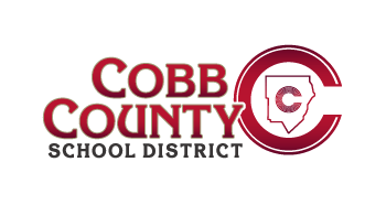 Cobb County School District logo and illustration