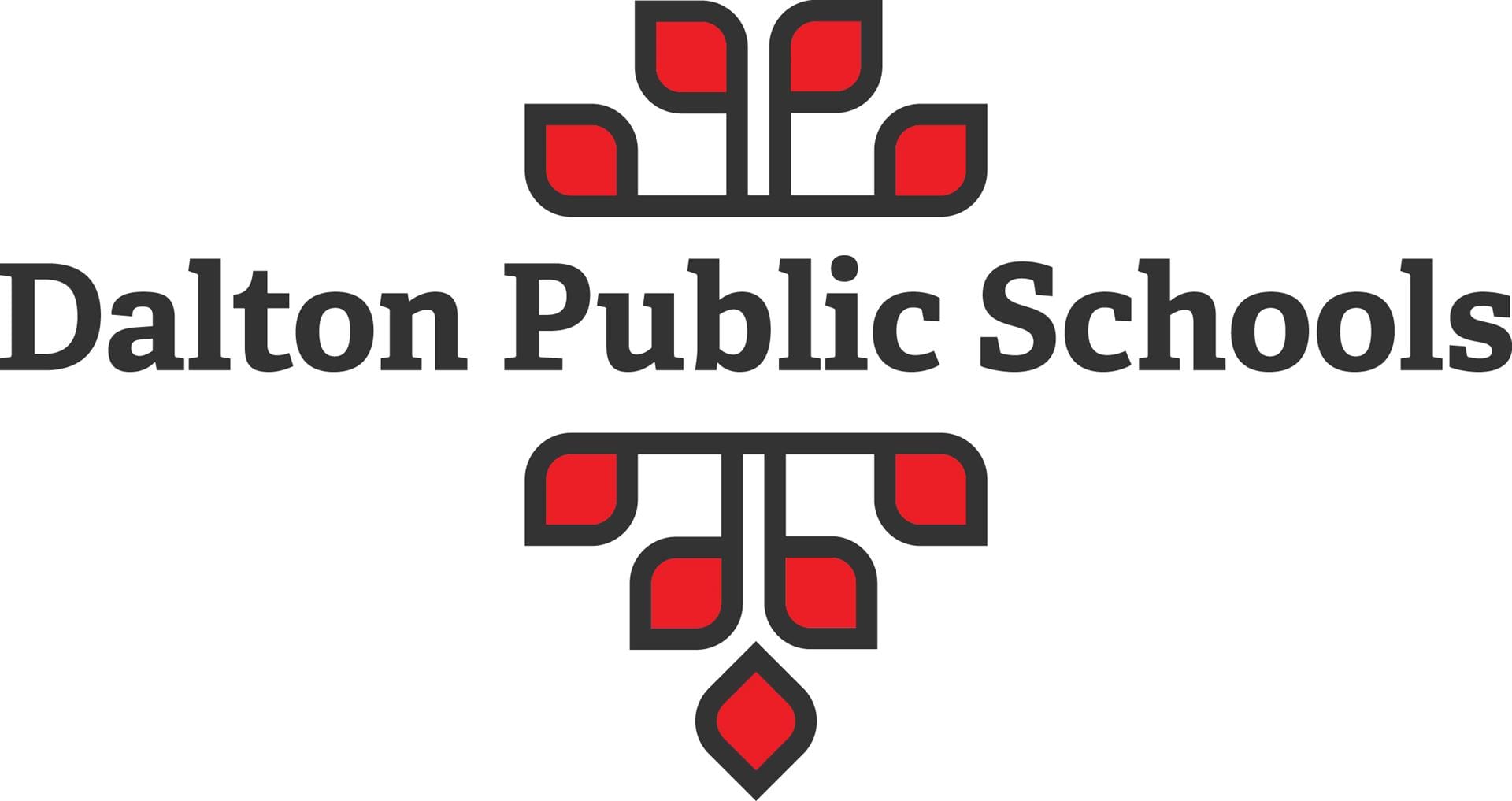 Dalton Public Schools logo and illustration on a white background