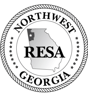 Northwest RESA Georgia logo and illustration on a white background